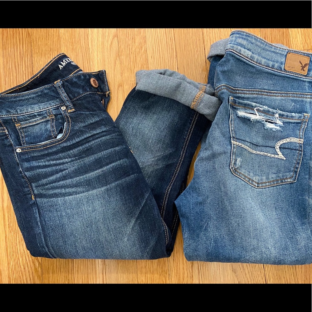 American Eagle Distressed TomGirl Jeans